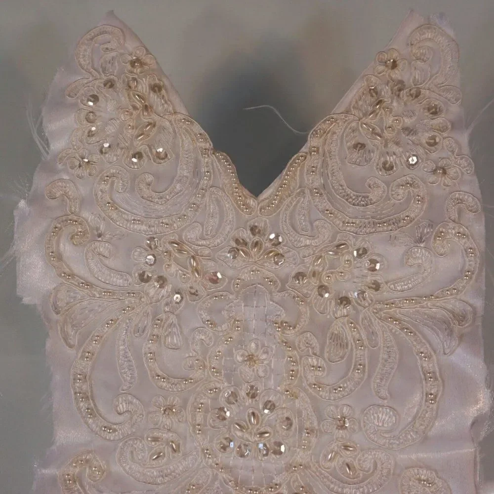 Vintage Crafting Supplies 2 Misc Trim Pieces Beaded Sequined Laced